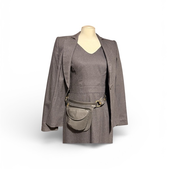 Holt Renfrew Leather Canvas Belt Bag - Picture 7 of 8